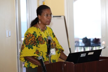 Ms. Aria St Louis, from the Ministry of Climate Resilience, the Environment, & Renewable Energy gives her Opening Remarks at the workshp.