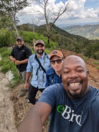 Beny Wilson and friends birding in Panama for the Flying Pintails.