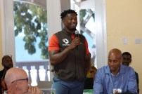 Veterinarian, Dr. Kenrith Carter, has expertise in trapping invasive mongoose and will be leading trapping efforts on the island in 2026.