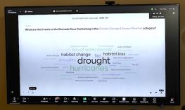 Word clouds exercise to identify the biggest threats in the Climate Change and Severe Weather category.